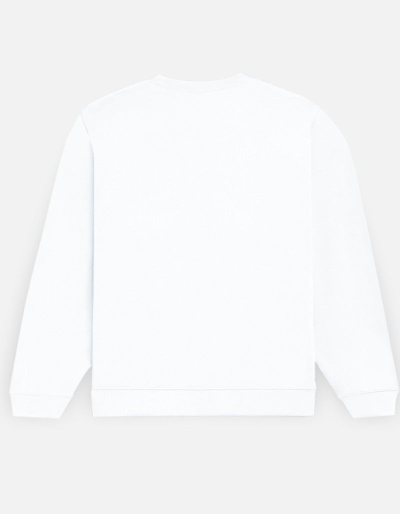 Unisex Printed Sweatshirt-White Color-White Bear