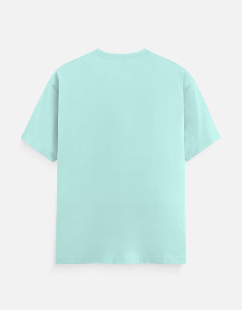 Men & Women Classic Crew Printed T-Shirt - Mint Color- White Bear