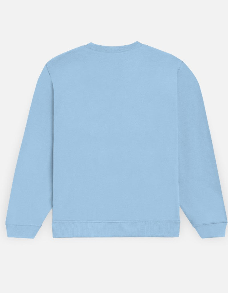 Women Printed Sweatshirt-Blue Color- White Bear