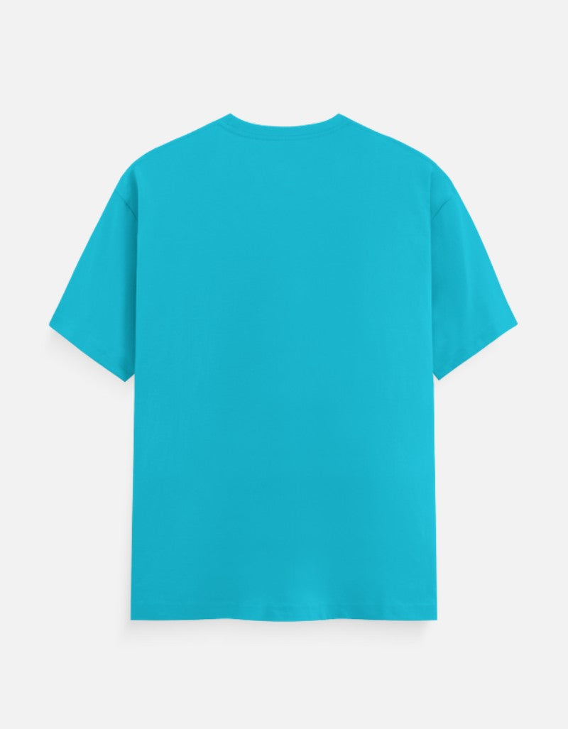Men & Women Classic Crew Printed T-Shirt - Blue Color- White Bear