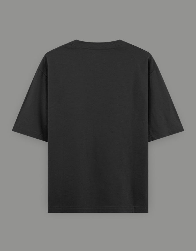 Unisex Oversized Classic T-Shirt -Black Color - White Bear
