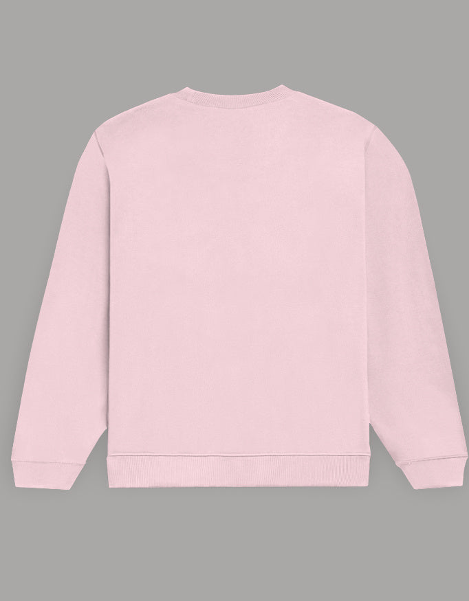 Men & Women Full Sleeve Printed Sweatshirt - PInk Color - White Bear