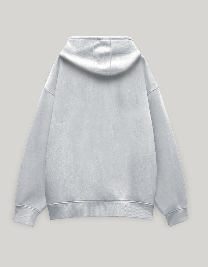 Unisex Oversized Hoodie-White Color-White Bear