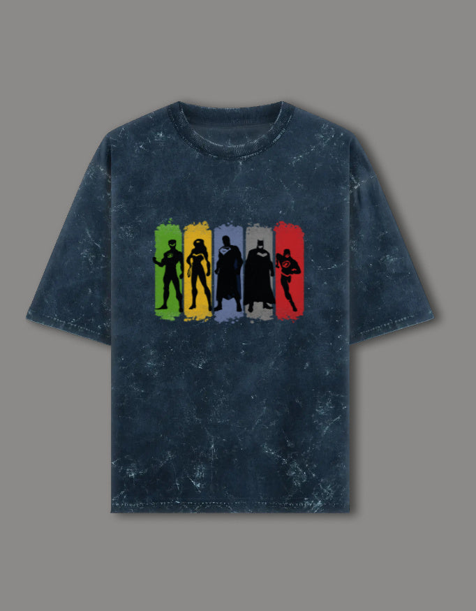 Unisex Oversized Tee_navyblue color