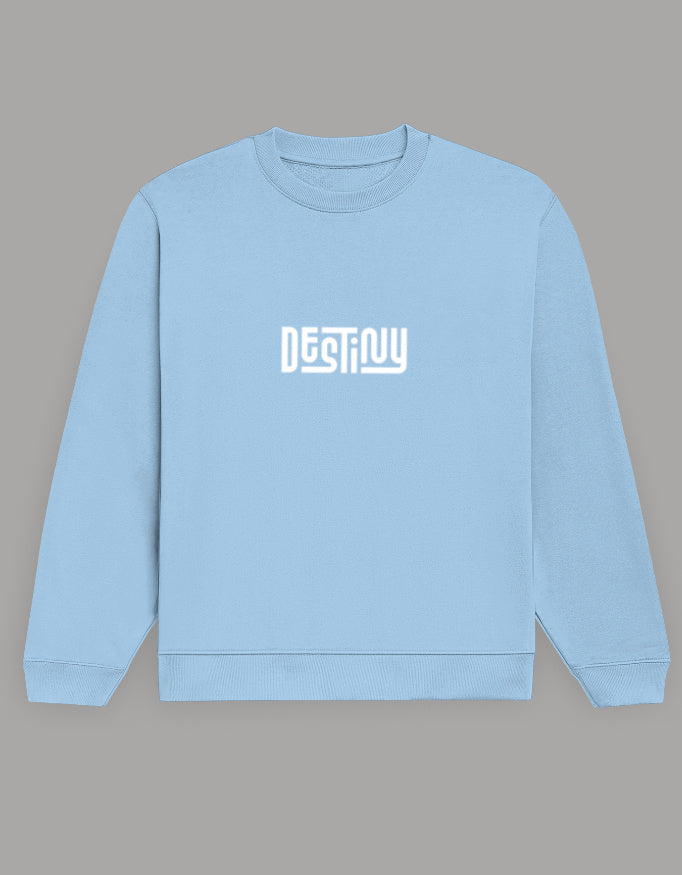 Men & Women Full Sleeve Printed Sweatshirt - Blue Color - White Bear