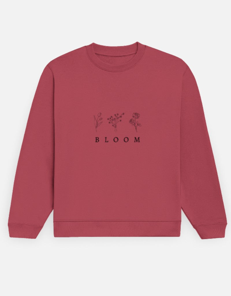 Women Printed Sweatshirt-Maroon Color- White Bear