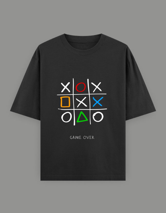 Unisex Oversized Classic T-Shirt -Black Color - White Bear