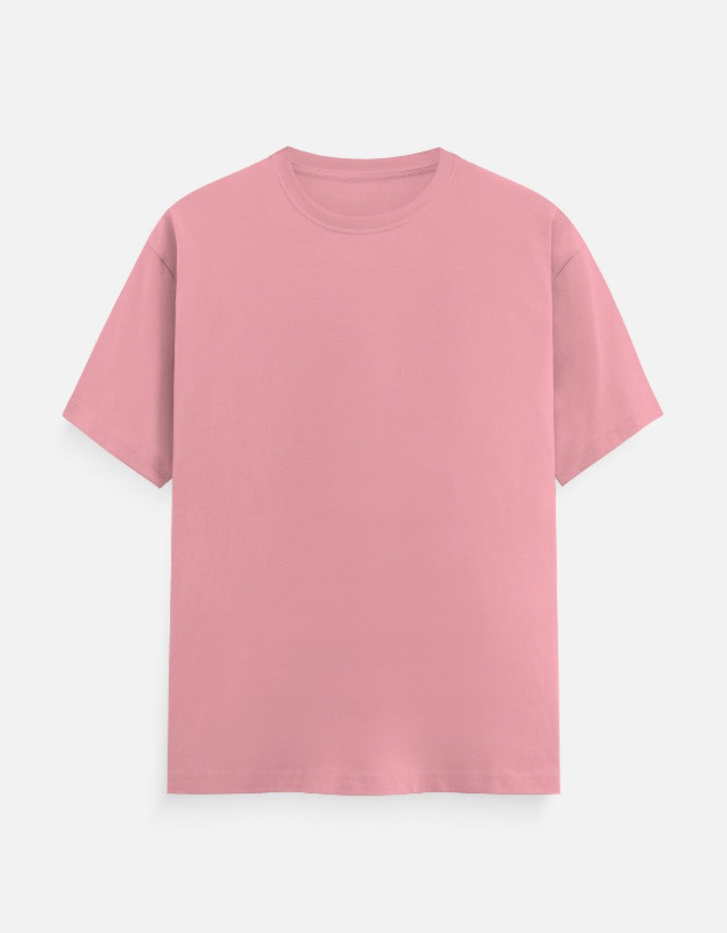 Unisex Classic Crew Solid T-Shirt-flamingo Color-White Bear