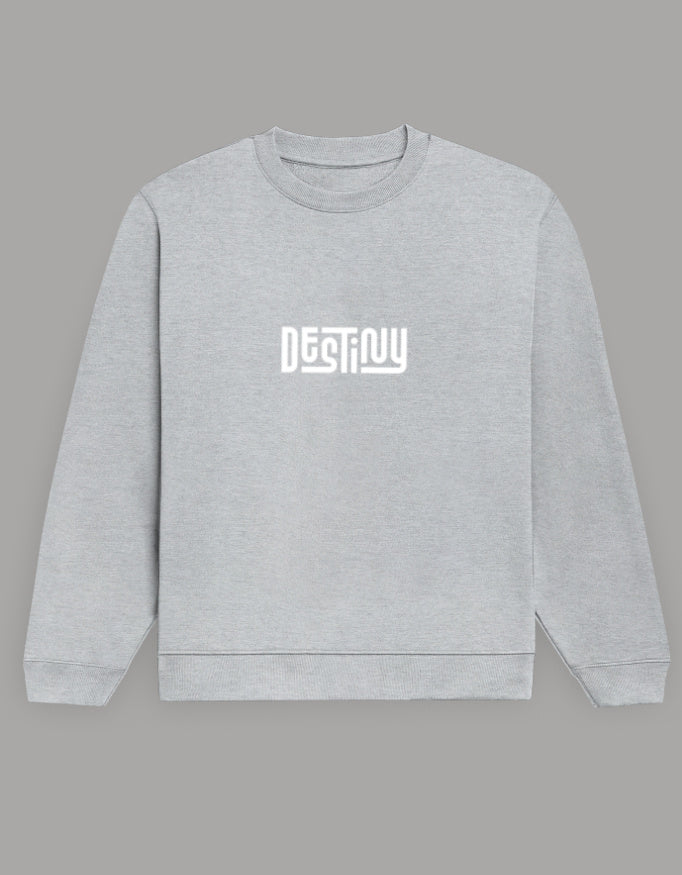 Men & Women Full Sleeve Printed Sweatshirt - Grey Color - White Bear