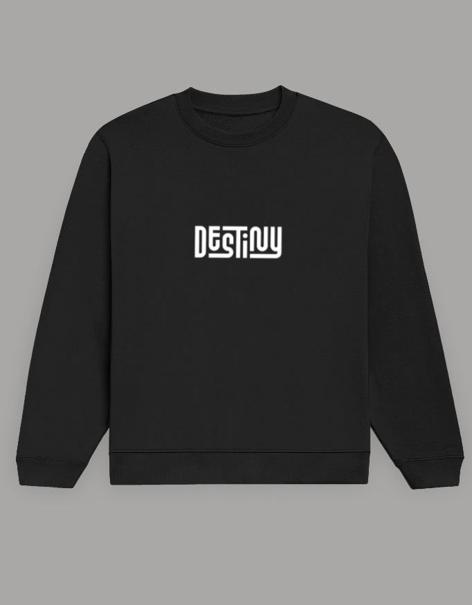 Men & Women Full Sleeve Printed Sweatshirt - Black Color - White Bear