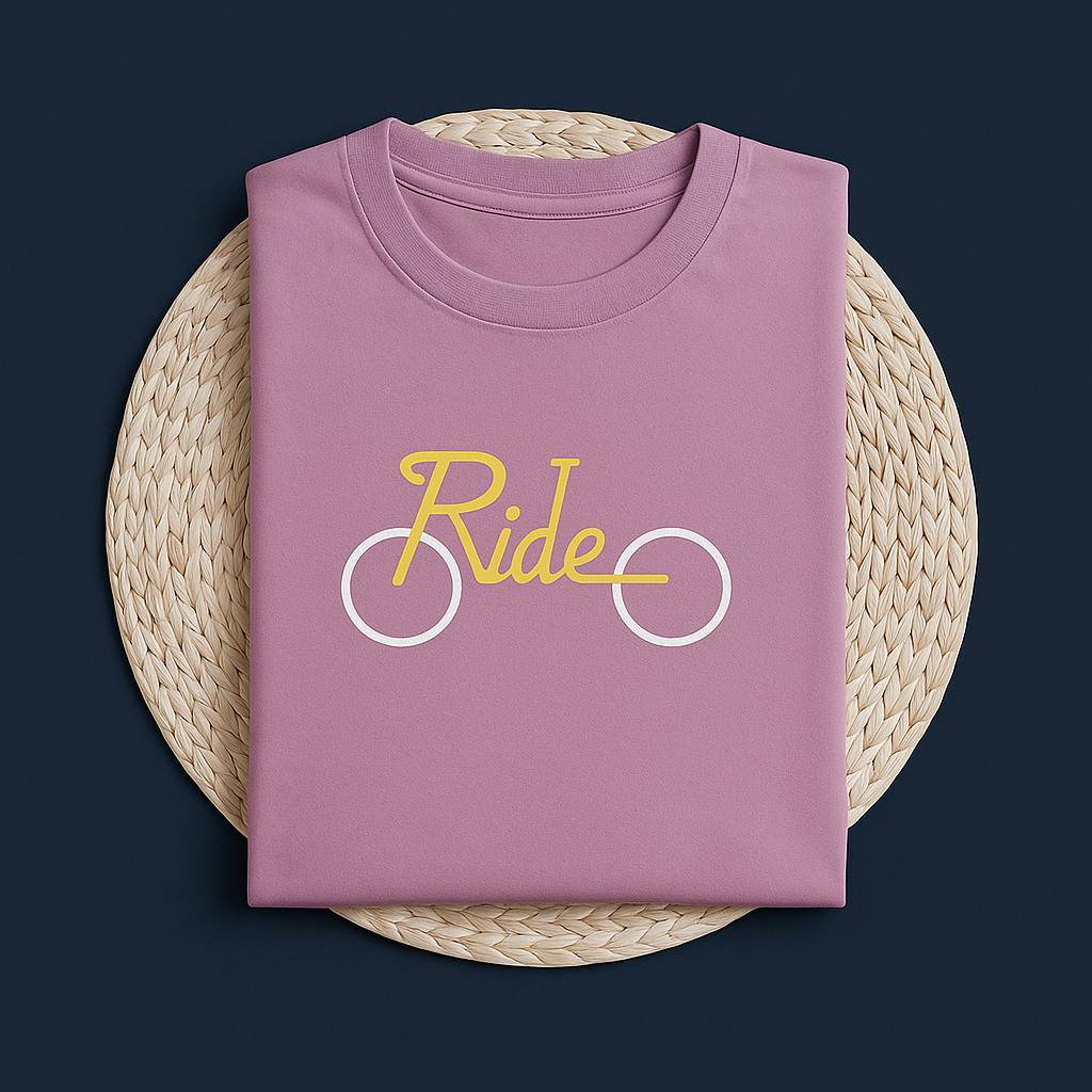 Men & Women Oversized Printed T-Shirt - Pink - White Bear