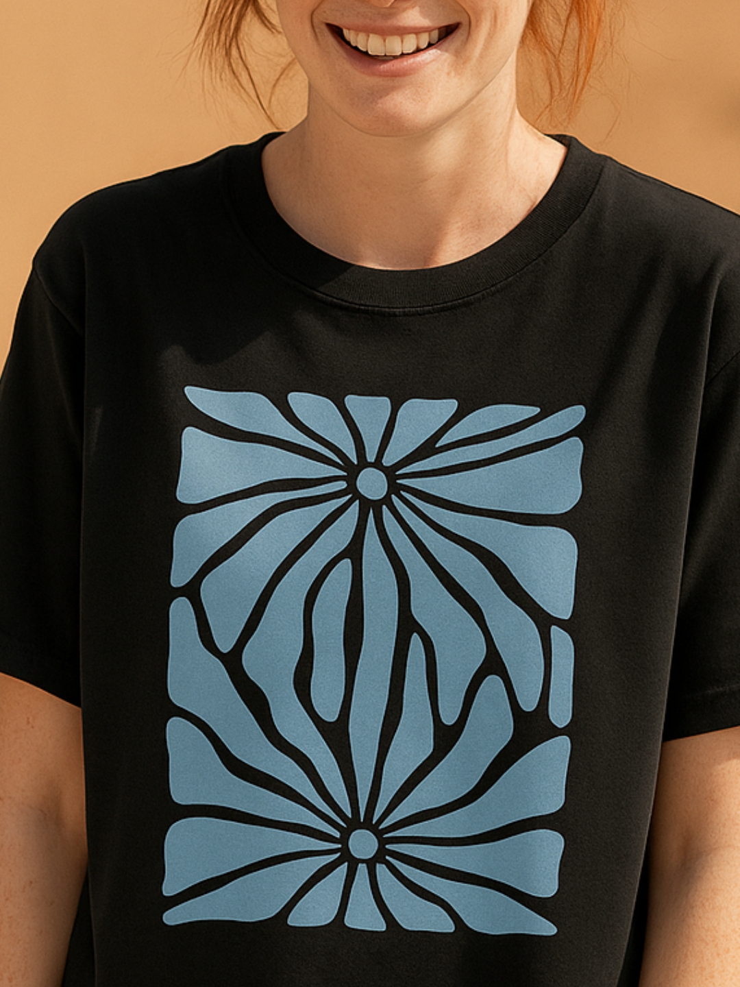 Unisex Oversized Printed T-Shirt_black color