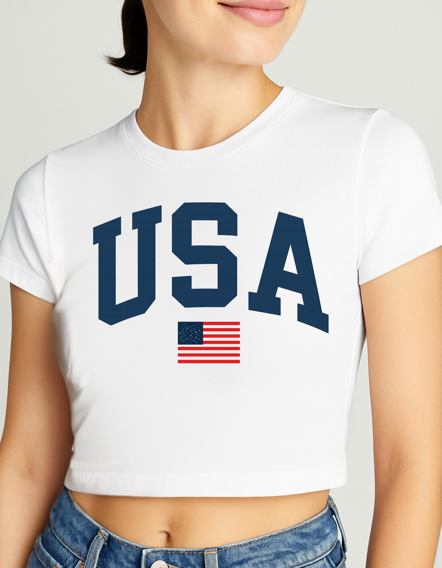 Women Printed Crop Top