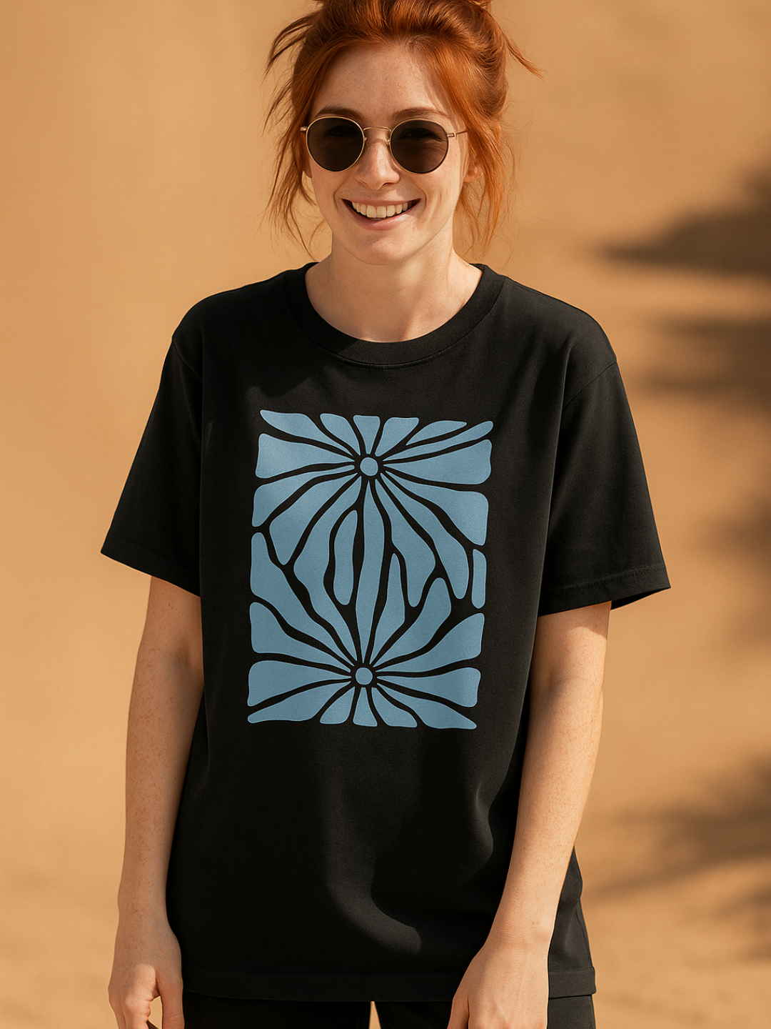 Unisex Oversized Printed T-Shirt_black color