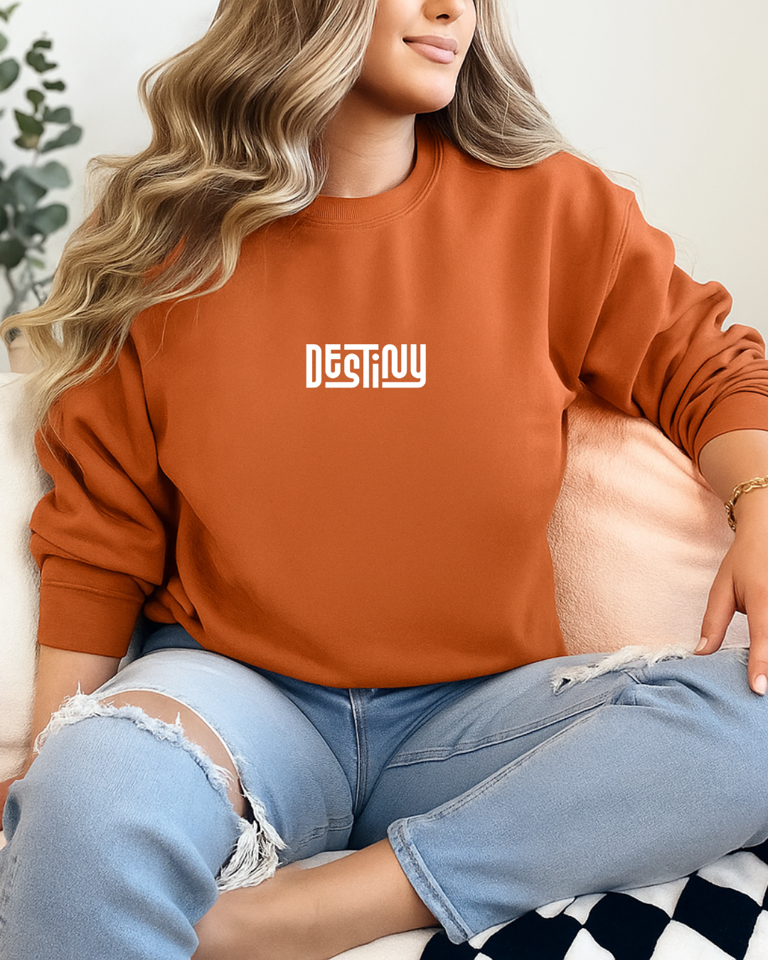 Men & Women Full Sleeve Printed Sweatshirt_coral
