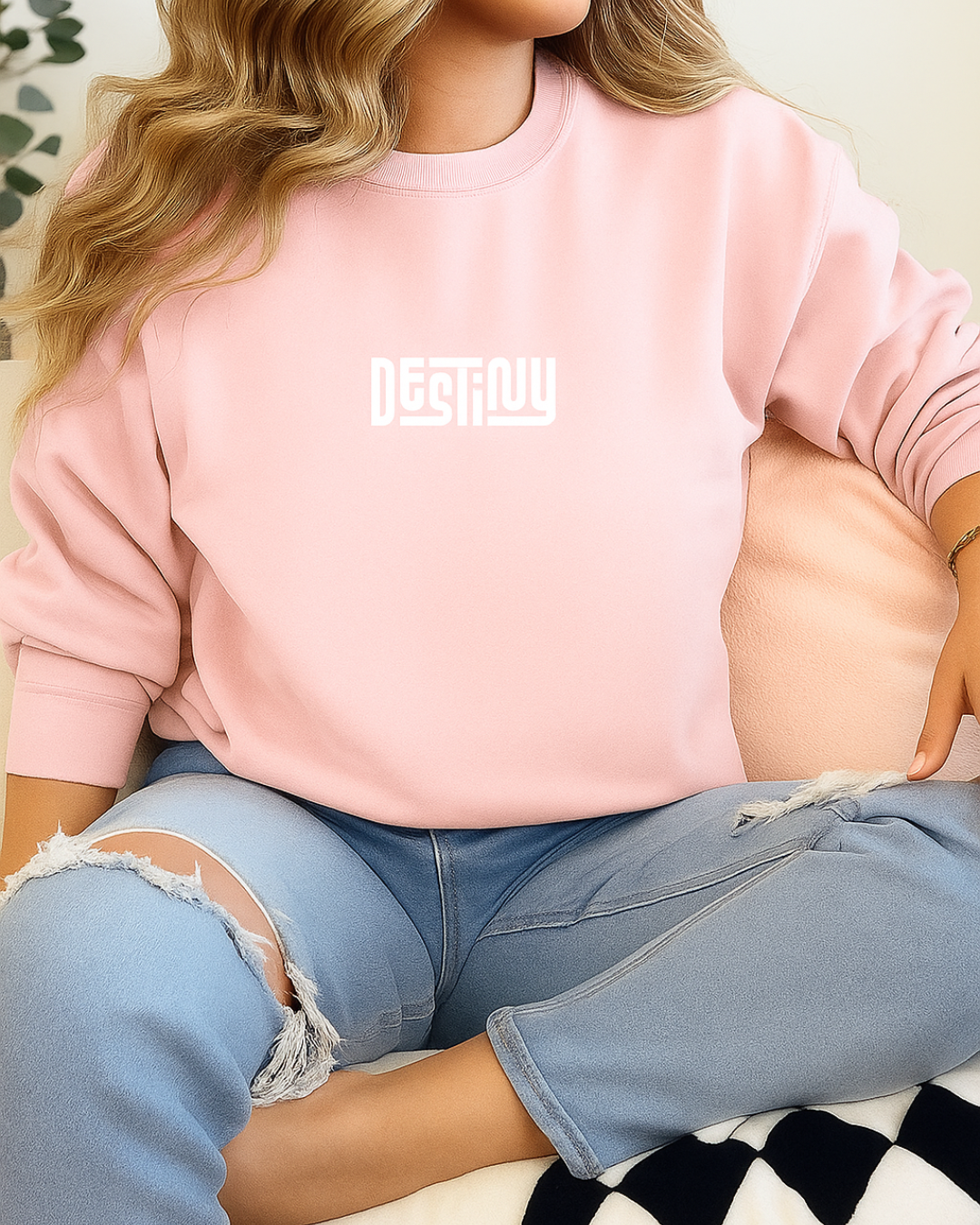Men & Women Full Sleeve Printed Sweatshirt_pink