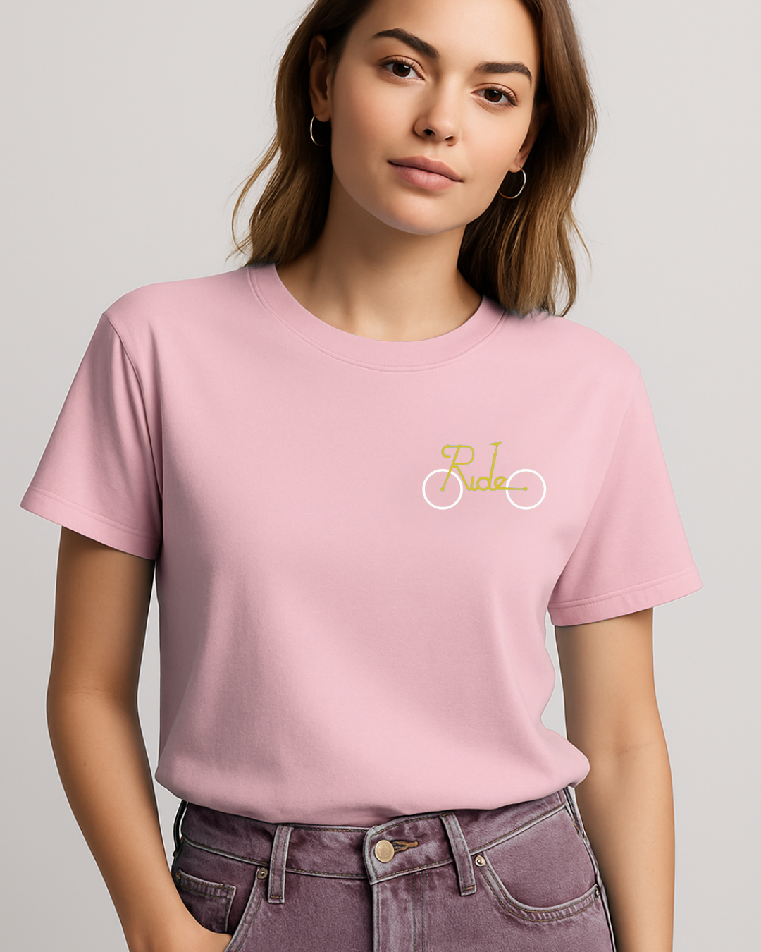 Unisex Classic Crew T-Shirt_baby pink