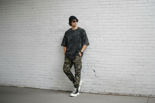 How to Style Oversized Acid Wash Tees