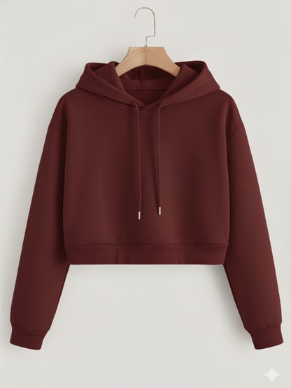 Cropped Hoodie for Women | Stylish Casual Wear | White Bear Clothing