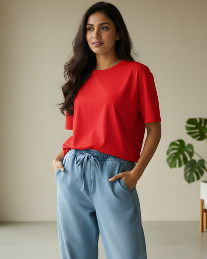 Classic Crew T-Shirt for Women | Soft Cotton Casual Tee