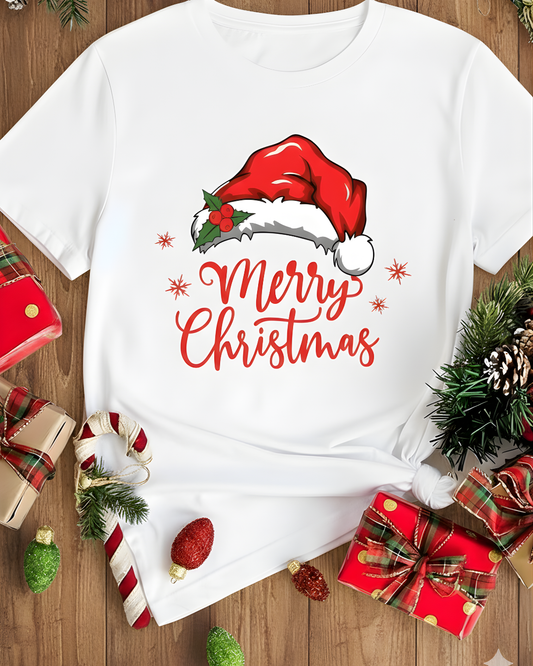 Merry Christmas Graphic T-Shirt – Holiday T-Shirt for Men & Women