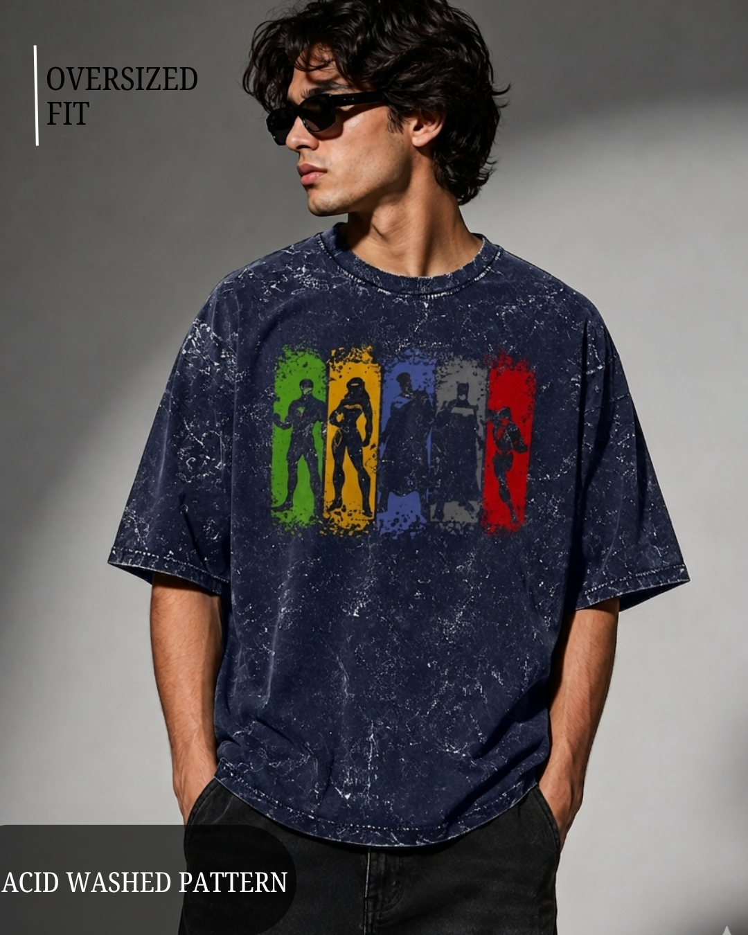 Unisex Oversized Acid Wash Oversized Graphic T-Shirt | Premium Streetwear Tee