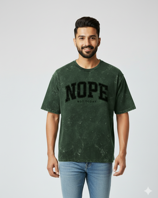 Acid Wash T-Shirt for Men - Streetwear Fit