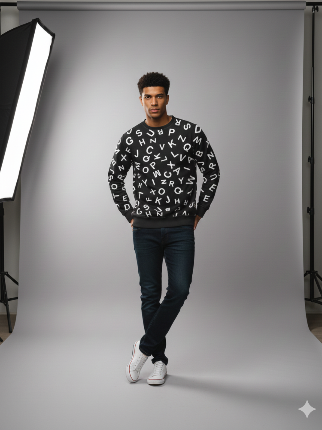 Alphabet Print Sweatshirts for Men and Women