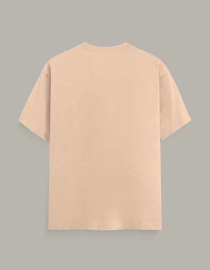 Women Cactus Printed T-Shirt-Peach Color- White Bear