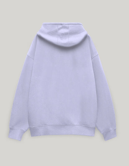 Unisex Oversized Hoodie-Lavender Color-White Bear