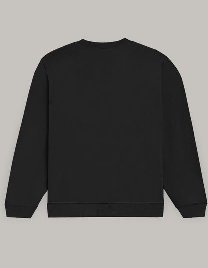 Men & Women Full Sleeve Printed Sweatshirt - Black color - White Bear