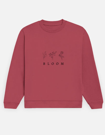 Women Printed Sweatshirt-Maroon Color- White Bear