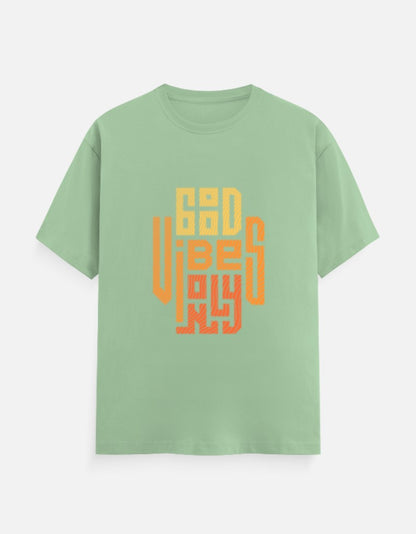 Unisex Classic Crew Printed T-Shirt-jade Color-White Bear