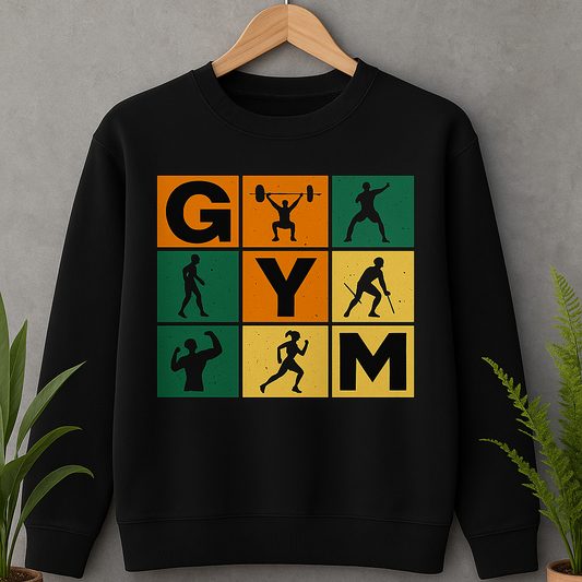 Men & Women Full Sleeve Printed Sweatshirt - Black color - White Bear