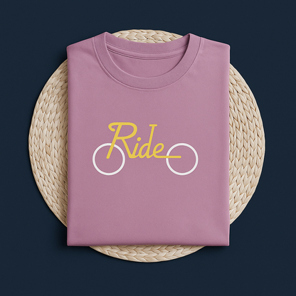 Men & Women Oversized Printed T-Shirt - Pink - White Bear