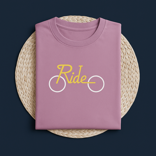 Men & Women Oversized Printed T-Shirt - Pink - White Bear