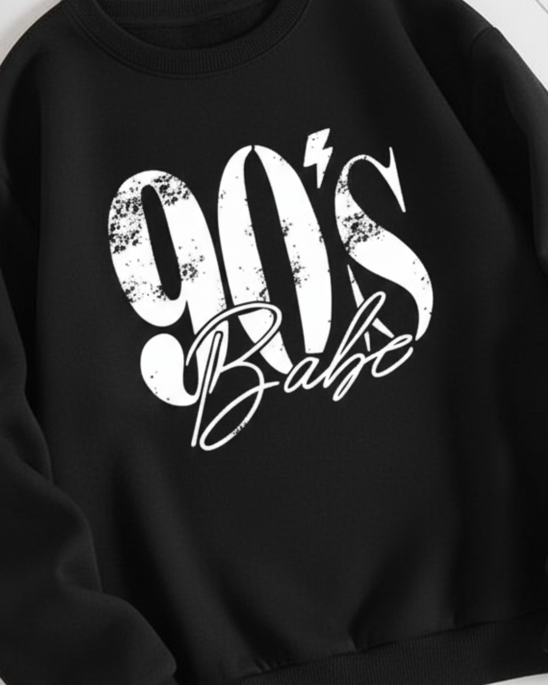 Men & Women Graphic print Sweatshirt _BLACK