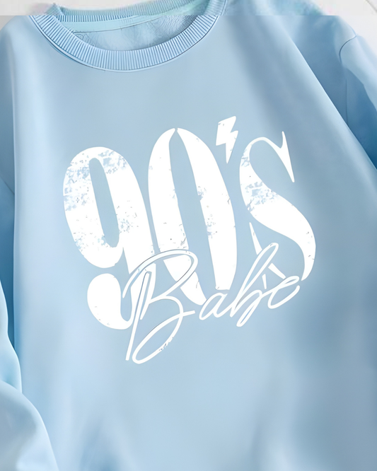 Men & Women Graphic print Sweatshirt _BLUE