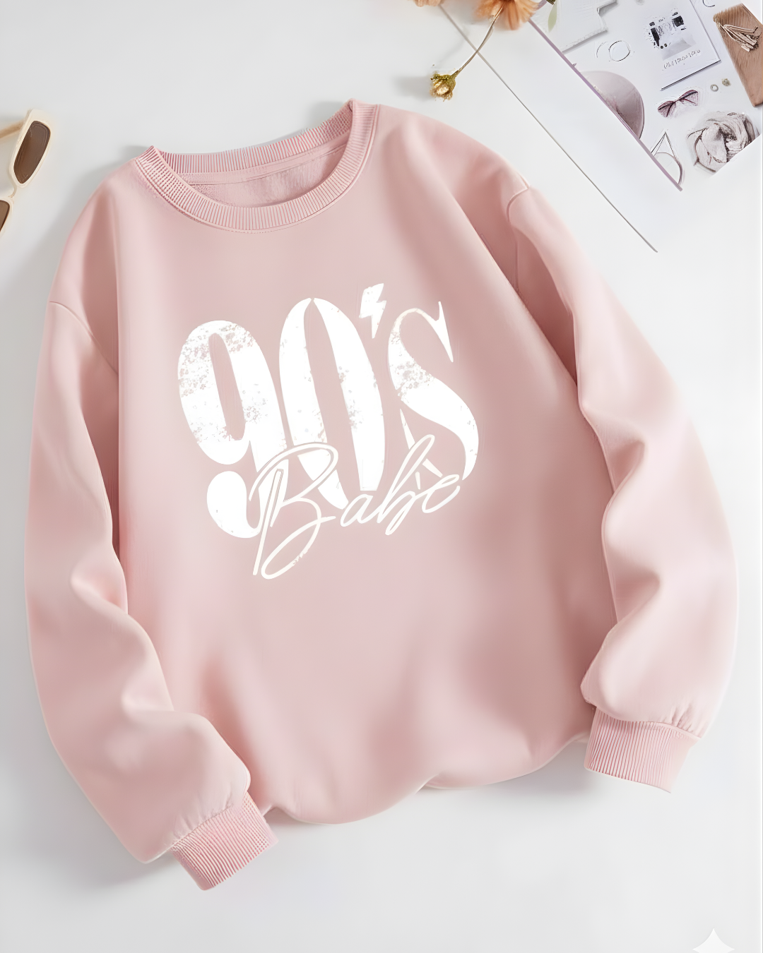 Men & Women Graphic print Sweatshirt _PINK
