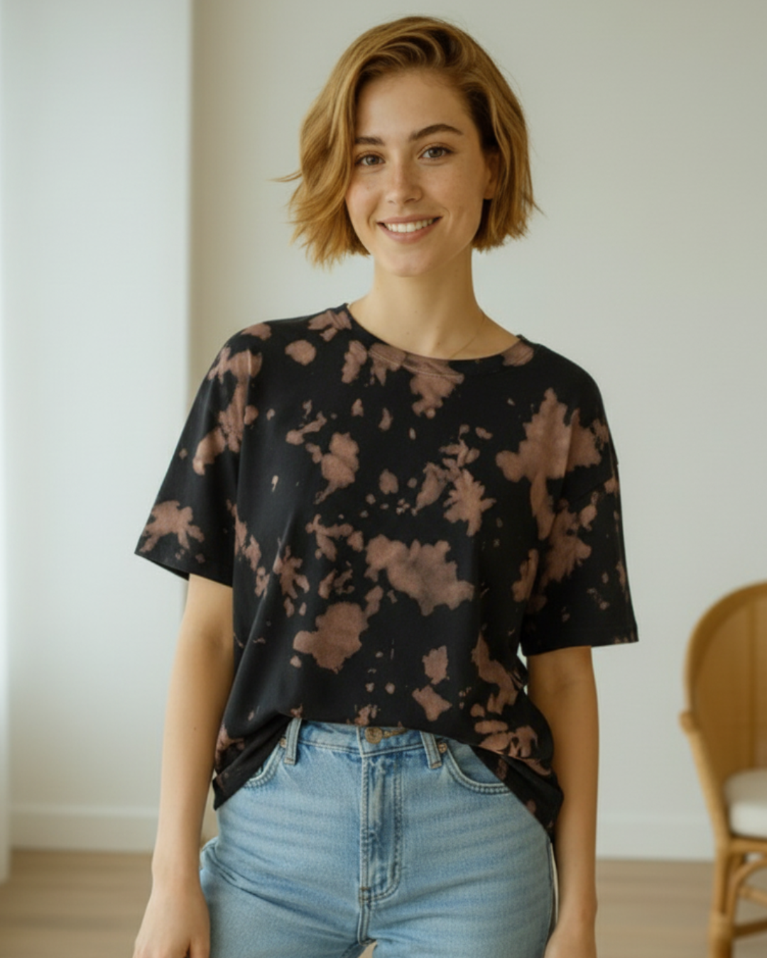 Men_Women_Tie_Dye_Oversized_T-Shirt-brown-_White_Bear