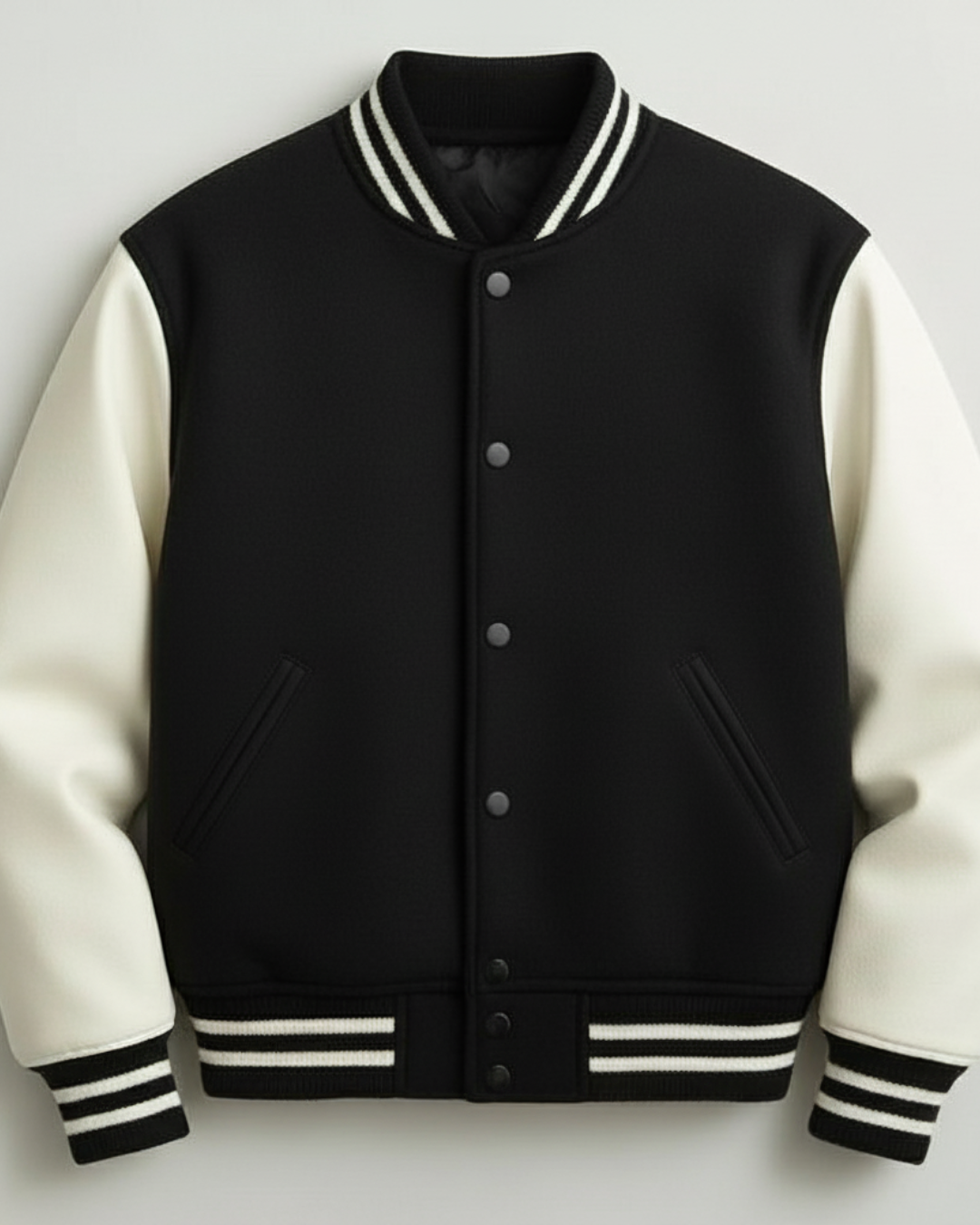 Mens-Classic-Varsity-Jacket-black-White-Outerwear