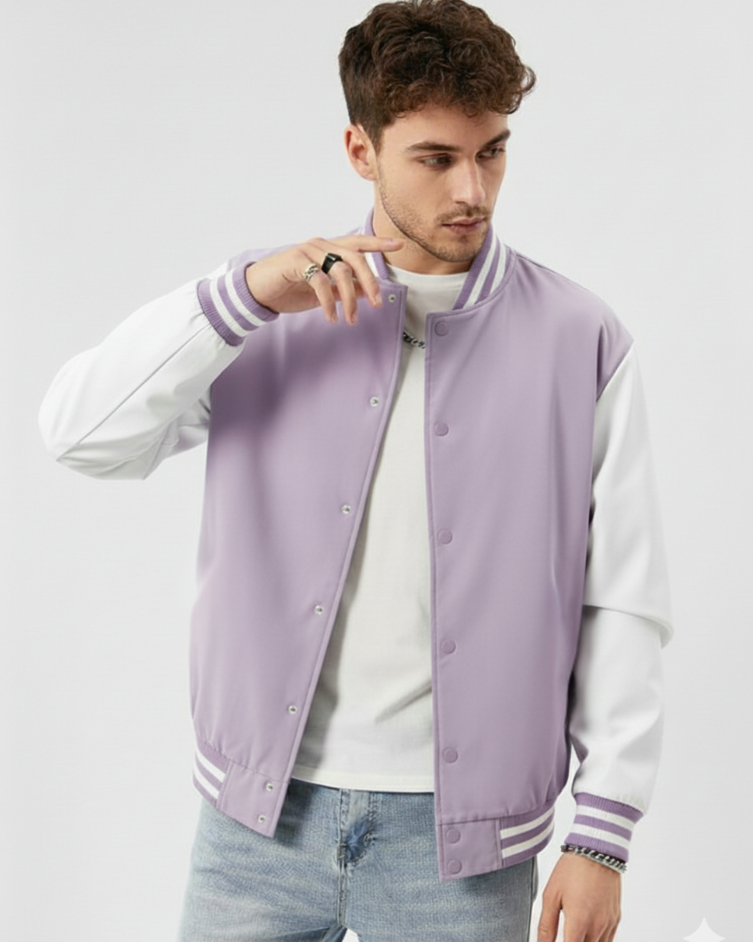 Mens-Classic-Varsity-Jacket-lavender-White-Outerwear