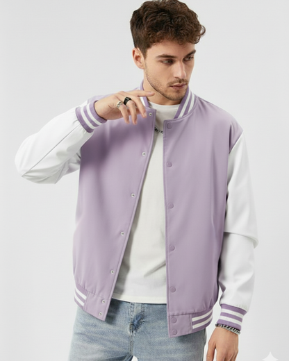 Mens-Classic-Varsity-Jacket-lavender-White-Outerwear