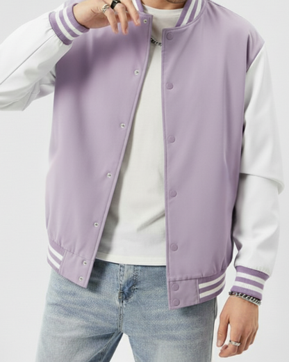Mens-Classic-Varsity-Jacket-lavender-White-Outerwear