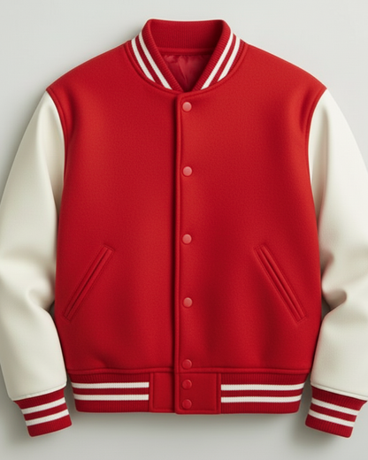 Mens-Classic-Varsity-Jacket-red-White-Outerwear