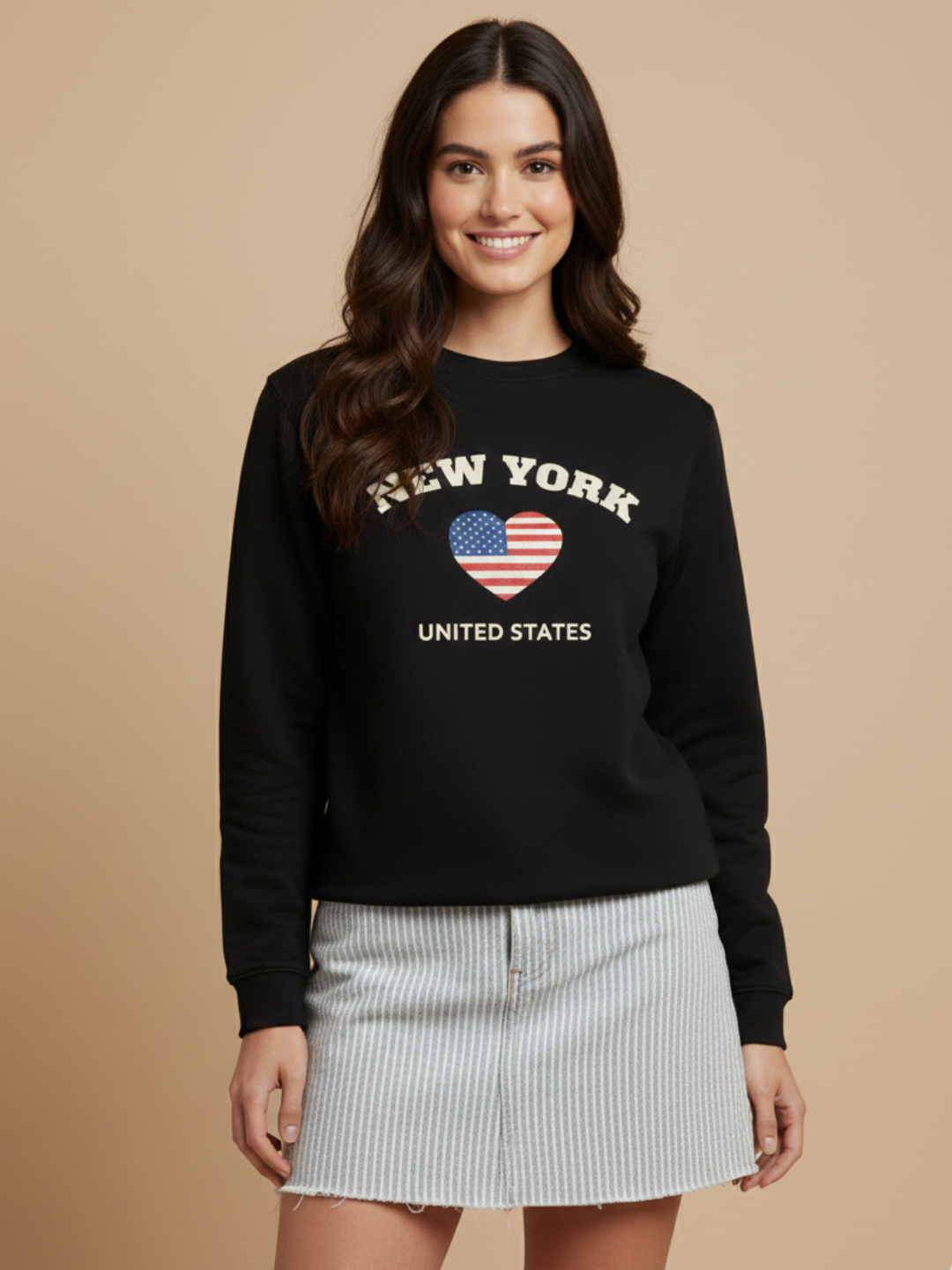 “New York United States” Graphic Sweatshirt