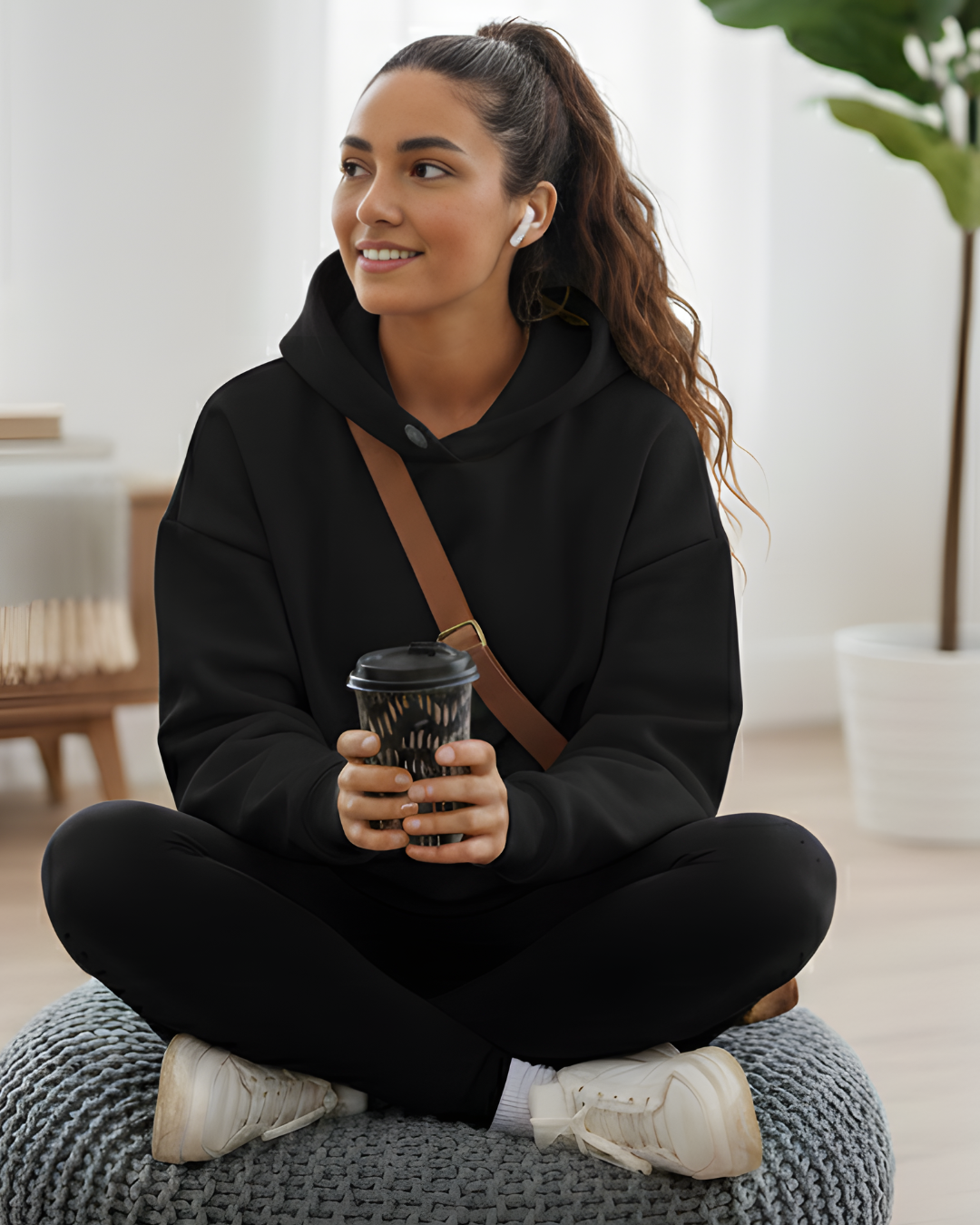 Oversized Hoodie for Women _black