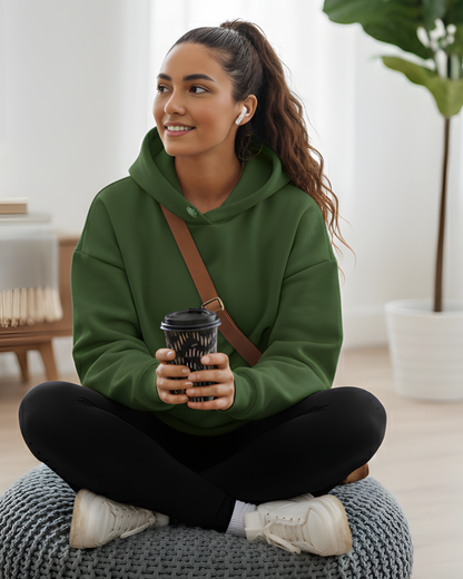 Oversized Hoodie for Women _green