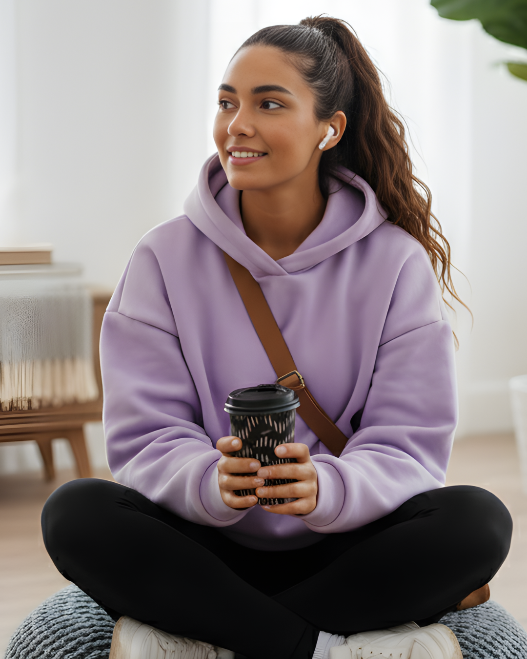 Oversized Hoodie for Women _lavender