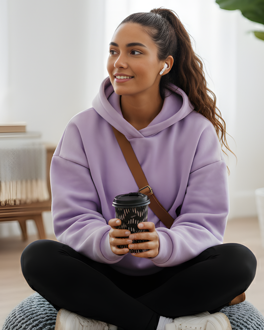 Oversized Hoodie for Women _lavender